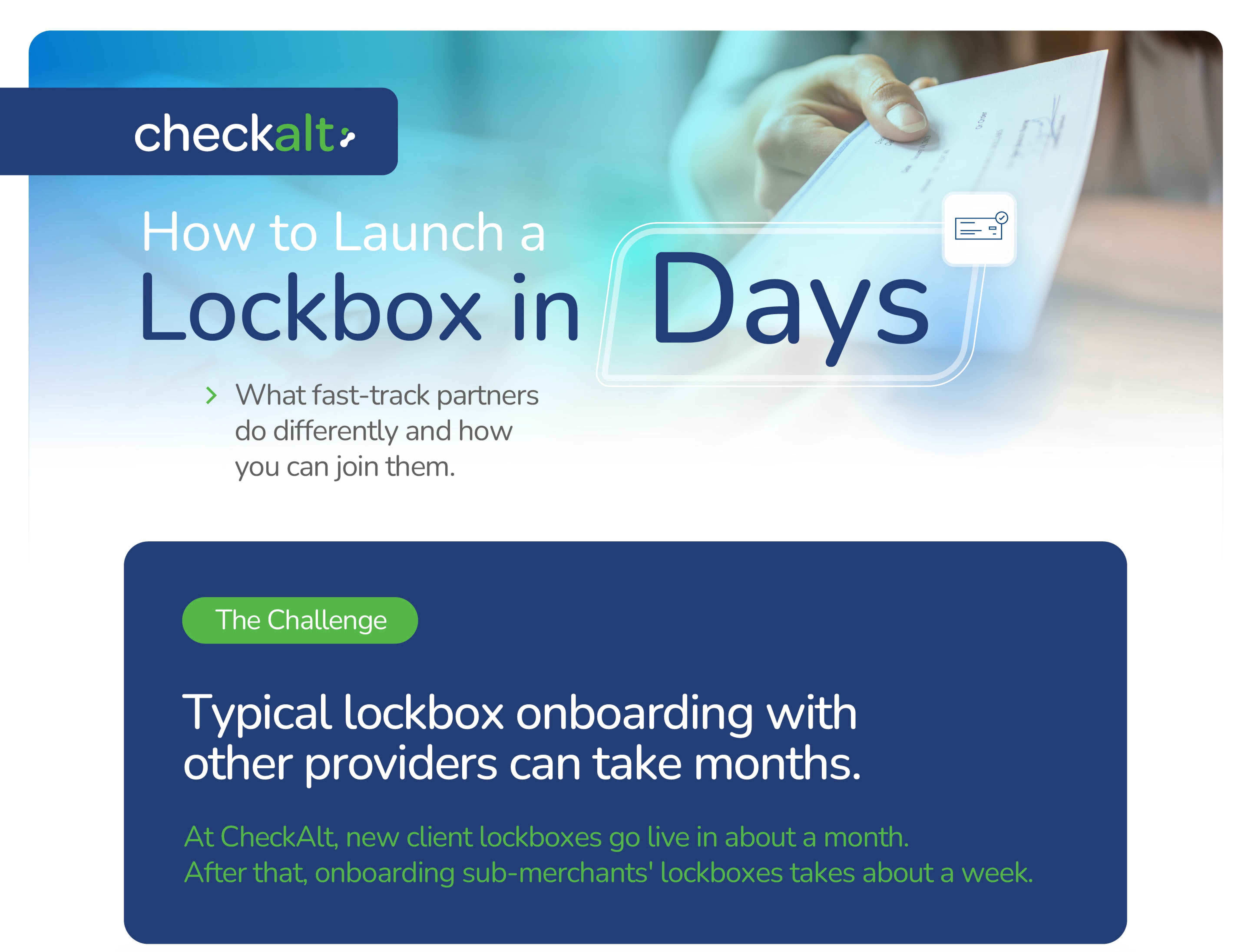 Infographic: How to Launch a Lockbox in Days